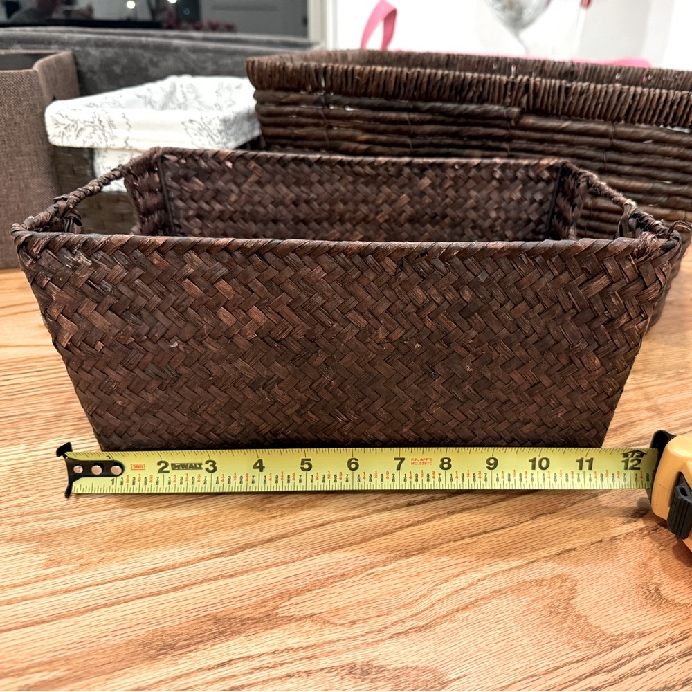 Woven Brown Storage Basket